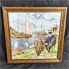 Image 1 : Vintage Framed Ceramic Tile Mosaic