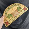 Image 2 : Vintage Hand Painted "Welcome Friends" Wooden Sign