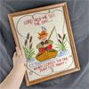 Image 2 : Vintage Framed Fishing Embroidery 