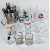 Image 1 : Large Selection of Various Barware Glass and Chrome Items