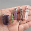 Image 2 : Set of 5 Gemstone & Crystal Pendants