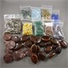 Image 1 : Assortment of Gemstone Beads, Metal Spacer Beads and Porcelain Beads