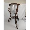 Image 3 : Large Wrought Iron & Glass Candle / Plant Holder Stand