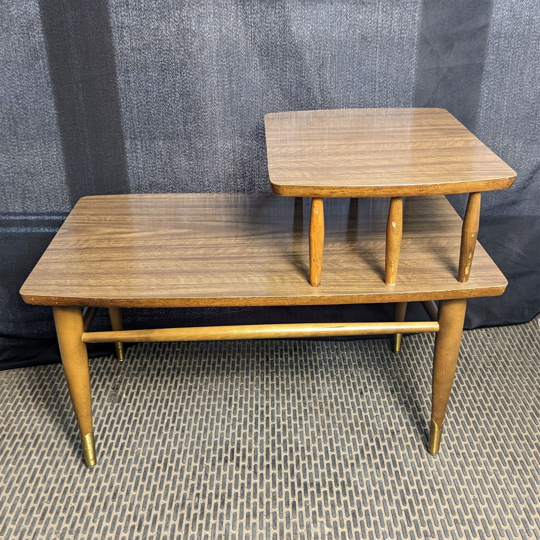 MCM Two Tier End Table - 29.5" x 21.5"x 18"
