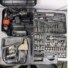 Image 1 : Set of 3 Black & Decker Tool Sets - Electric Drill, Drill Bit Set and Rechargable Drill