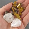 Image 1 : Lot of Polished Tiger Eye & Crackle Quartz Specimens 