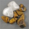 Image 2 : Lot of Polished Tiger Eye & Crackle Quartz Specimens 