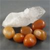 Image 1 : Lot of Polished Red Aventurine & Raw Clear Quartz Point