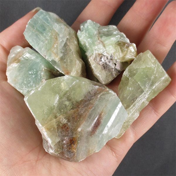 Lot of Green Calcite Specimens 