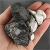 Image 2 : Lot of Raw Black Tourmaline & Polished Howlite