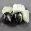 Image 1 : Lot of Polished New Jade & Jet Specimens
