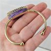 Image 2 : New Amethyst Cuff Bracelet 