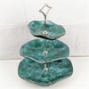 Image 1 : 3 Tier Blue Mountain Pottery Serving Tray