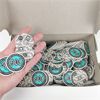 Image 1 : Box of Vintage Milk Bottle POG's 