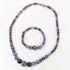 Image 1 : NEW Amethyst Crystal Necklace 19" and 7.5" Bracelet 