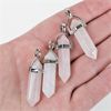 Image 1 : 4 NEW Rose Quartz Point Pendants 