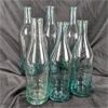 Image 1 : Set of 6 Blue Hand Blown Glass Oil Bottles 
