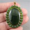 Image 2 : Beautiful Nephrite Jade Pendant 1.75" x 1.15"