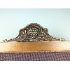 Image 2 : Beautiful Solid Wood & Needle Point Vintage Fire Place Screen 