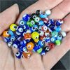 Image 2 : Lot of Mixed Colour Glass Evil Eye Beads - 176 grams