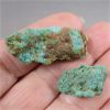 Image 2 : Lot of 2 Raw Turquoise Stones from Kingman Mine in Nevada