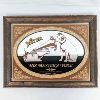 Image 1 : Victor His Masters Voice Wood Framed Mirror with Nipper 13.5" x 10.5"
