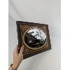 Image 2 : Victor His Masters Voice Wood Framed Mirror with Nipper 13.5" x 10.5"