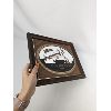 Image 3 : Victor His Masters Voice Wood Framed Mirror with Nipper 13.5" x 10.5"
