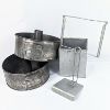Image 1 : Set of Vintage Bakeware, Ice Cream Cone Dispenser and Vintage Metal Sign