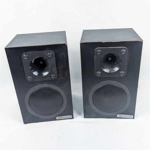 Accusound Two Way Bookshelf Speakers - working condition