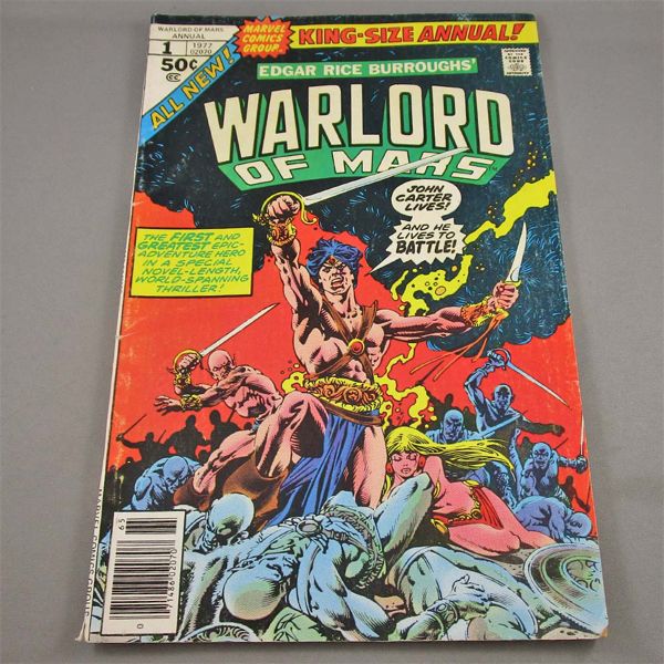 1977 Warlord of Mars King Size Annual Comic No. 1 - Marvel Comics 