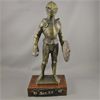Image 1 : Vintage Brass Knight on Wood Base Sec. XV
