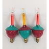 Image 2 : Set of 6 Vintage Christmas Bubble Lights Circa 1960 - Working!