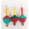 Image 3 : Set of 6 Vintage Christmas Bubble Lights Circa 1960 - Working!