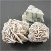 Image 1 : Lot of 2 Raw Selenite Desert Rose & A Tree Agate Specimen