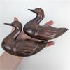 Image 1 : Set of 2 Carved Wooden Ducks