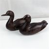 Image 2 : Set of 2 Carved Wooden Ducks
