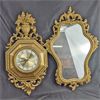 Image 1 : Vintage Syroco Wall Clock & Matrching Mirror