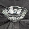 Image 1 : Pyrex Glass Colonial Mist White Flowers  Mixing Bowl