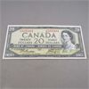 Image 1 : 1954 Twenty Dollar Canadian Bank Note GE 5255161  - Nice Bill