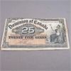 Image 1 : 1900 Dominion of Canada Twenty Five Cent Shinplaster Bank Note - Boville