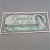 Image 1 : 1954 One Dollar Devil's Face Canadian Bank Note BA 4470397 - Nice Bill