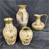 Image 3 : Lot of Decorative Brassware - Vases, Candle Holders, Pitcher