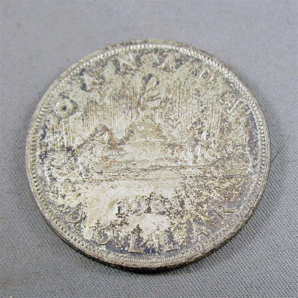 1963 Canadian Silver Dollar Coin