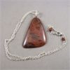 Image 3 : Set of 2 Gemstone Necklaces - Tiger's Eye and Mahogany Obsidian