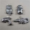 Image 1 : Set of 4 Hematite Gemstone Pendants - NEW