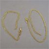 Image 1 : Set of 2 NEW 14KGP over Sterling Silver Chains