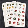 Image 1 : Lot of 30 Christmas Advent Calendar Stickers