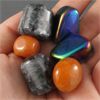 Image 1 : Lot of Polished Larvikite, Rainbow Hematite & Red Aventurine