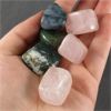 Image 2 : Lot of Polished Rose Quartz & Moss Agate Specimens